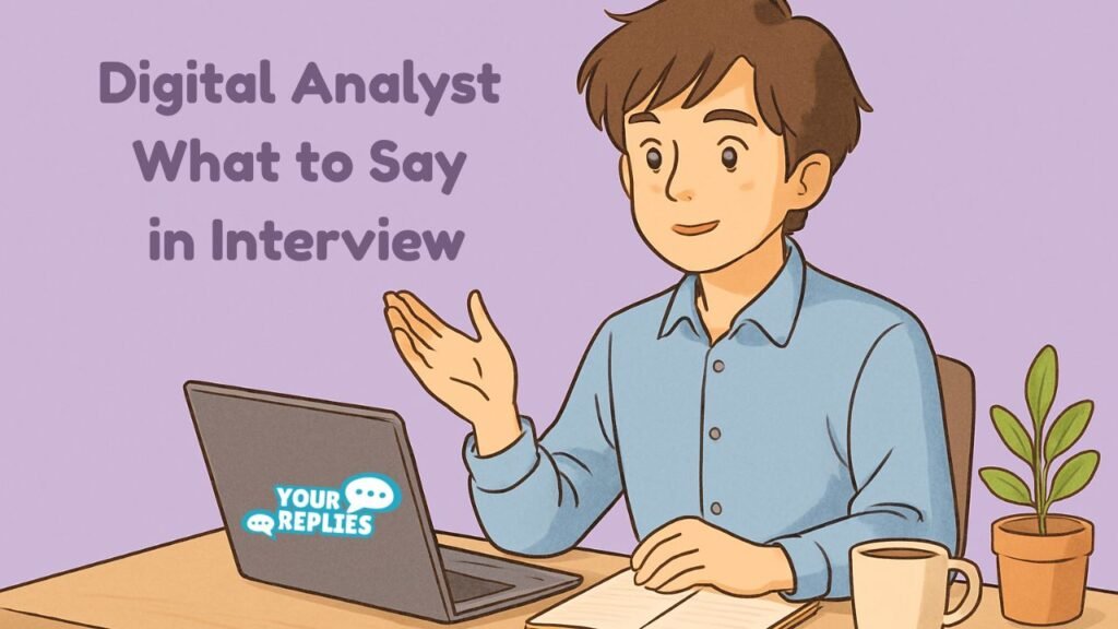 digital analyst what to say in interview