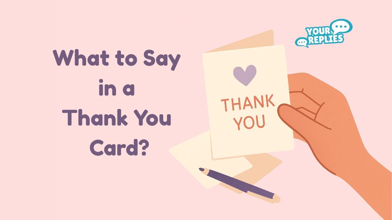 What to Say in a Thank You Card