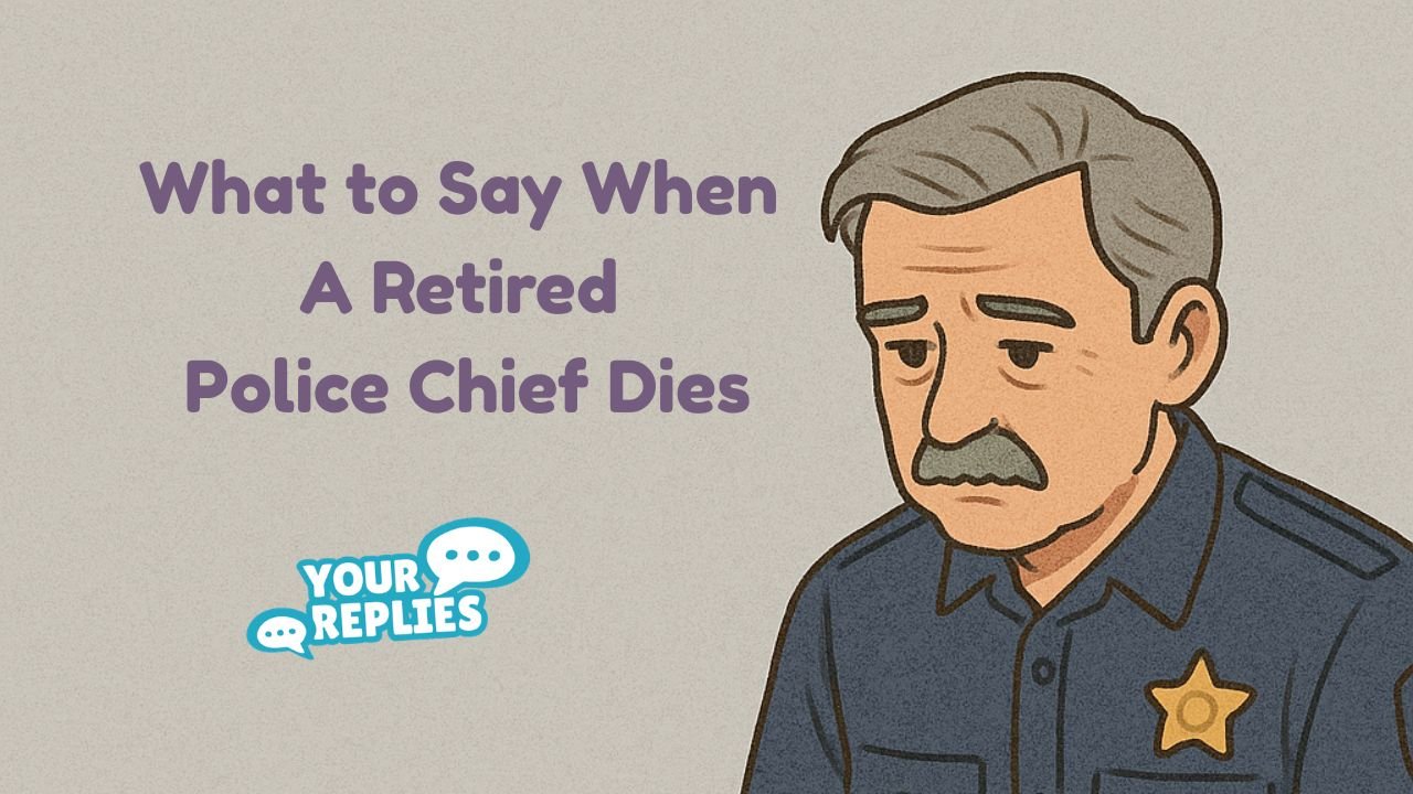 What to Say When a Retired Police Chief Dies - Pay Tribute