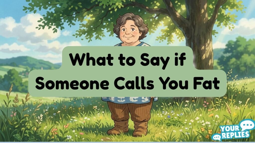 What to Say if Someone Calls You Fat!