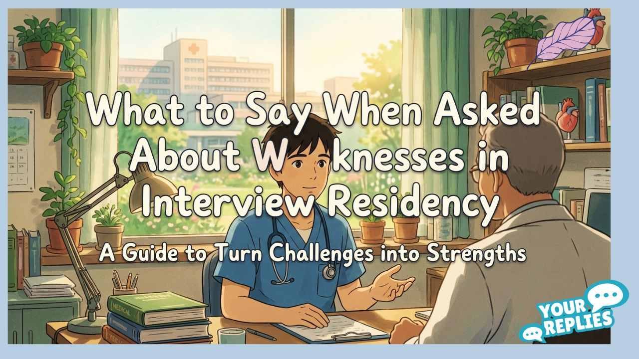 When Asked About Weaknesses in Interview Residency