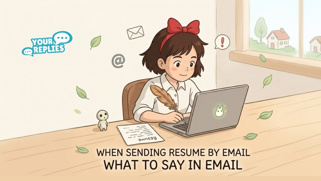 when sending resume by email what to say in email