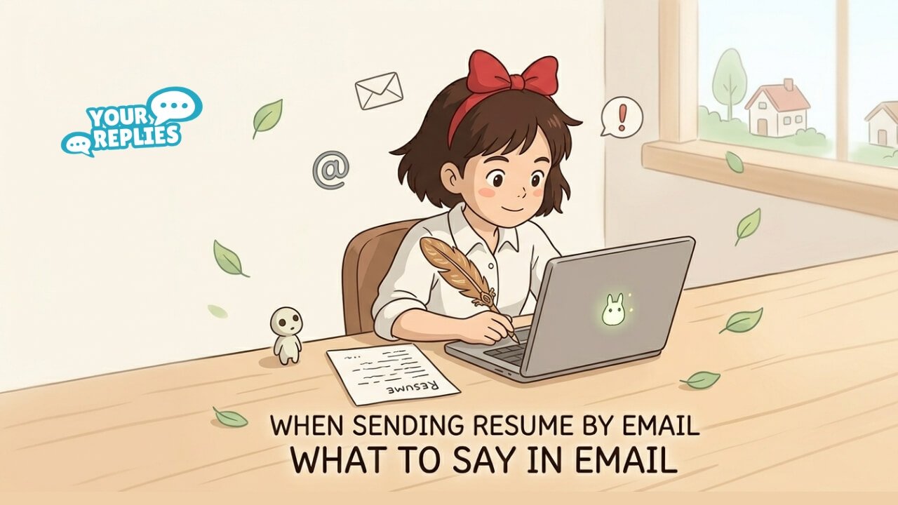 when sending resume by email what to say in email