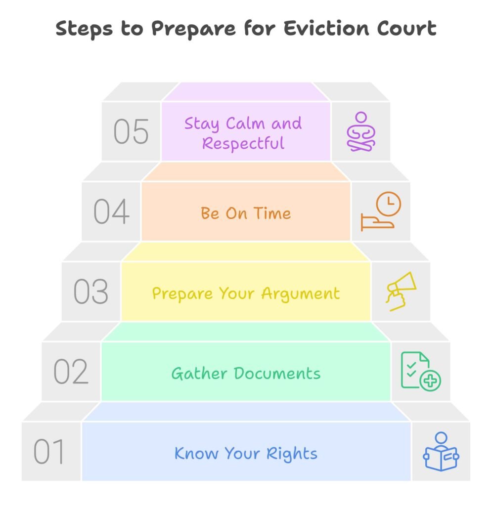 Say in Court for Eviction