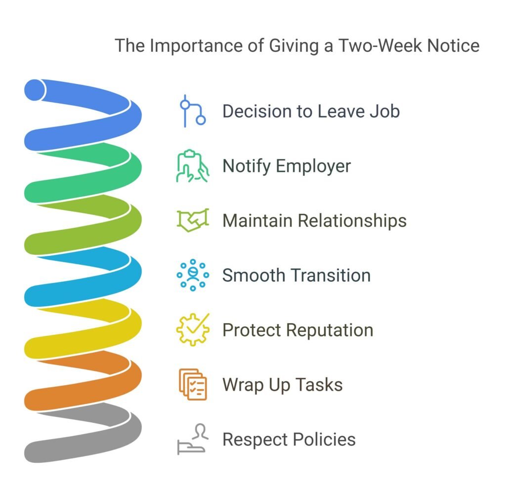 Say in a 2 Week Notice